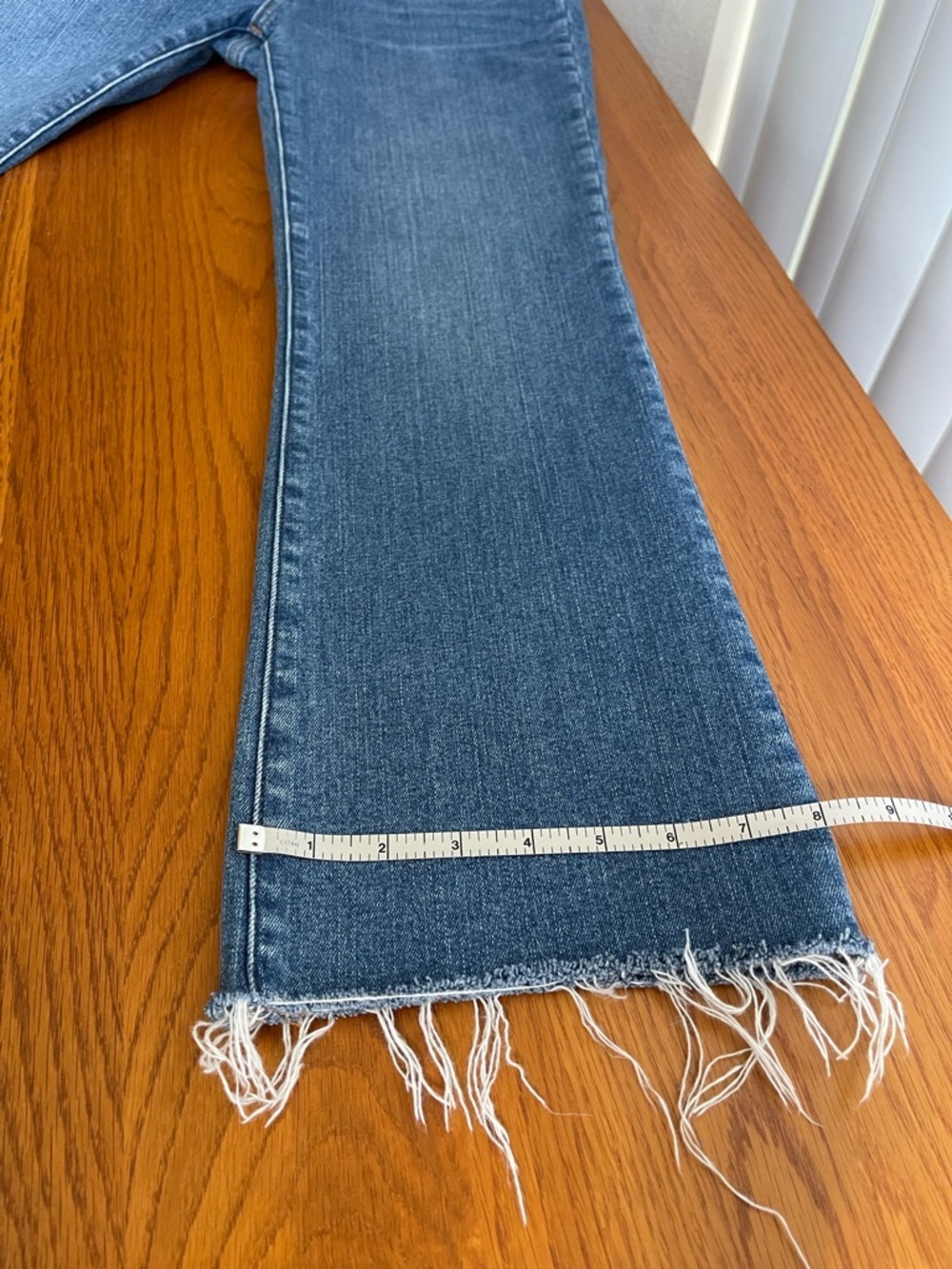 Madewell Mid-Rise Kick Out Crop Blue Jeans Size 28 - Picture 9 of 14